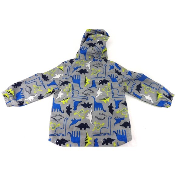 Carter's Boy's Hooded  Jacket Dinosaur Print  Lined 3T preowned - Picture 3 of 4